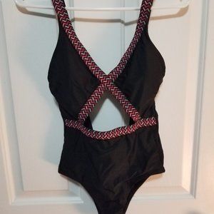 NEW Black One-Piece Cut Out Swimsuit